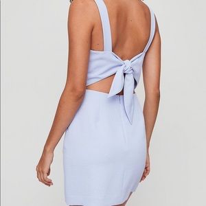Wilfred lilac tie up mini dress